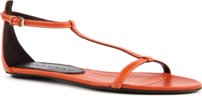BURBERRY Haymarket leather sandals