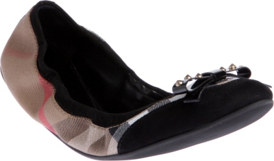 BURBERRY Perley studded check pumps