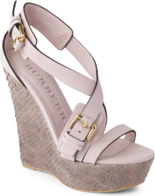 BURBERRY Milverton wedge sandals