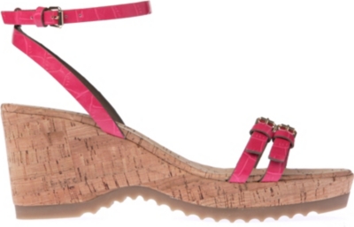 STELLA MCCARTNEY Linda mock-croc wedge sandals