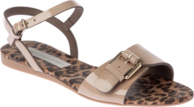 STELLA MCCARTNEY Patent faux leather sandals