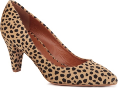 MULBERRY Giraffe-print calf hair court shoes