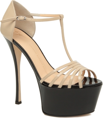 GIUSEPPE ZANOTTI Napoleon platform leather sandals