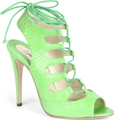 BRIAN ATWOOD Tie Me Up animal-print leather sandals