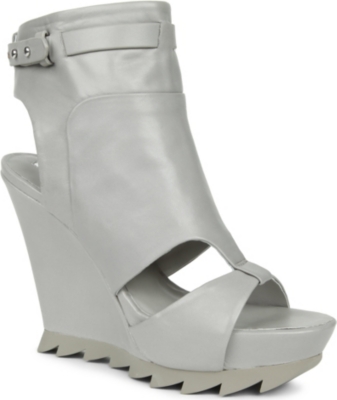 CAMILLA SKOVGAARD Monopoly leather wedge ankle boots