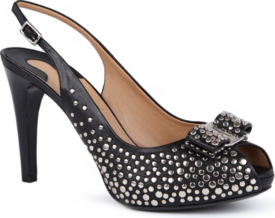 FERRAGAMO Scilla slingback peep-toe shoes