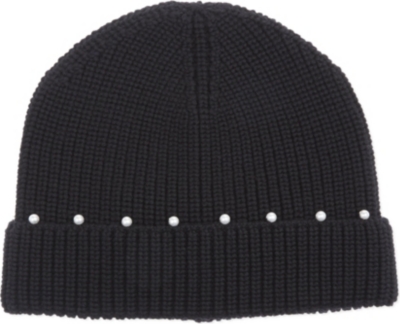 beanie wool selfridges Home Womens  Knitted Hats hats beanie