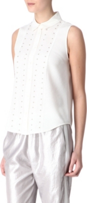 SANDRO Calice sleeveless blouse