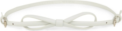 SANDRO Annabella leather bow belt