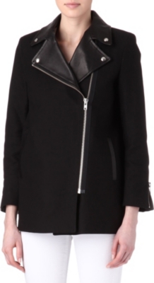 SANDRO Mathilde moto coat