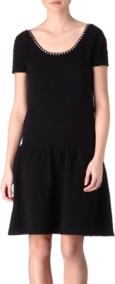 SANDRO Reminder stretch-cotton dress