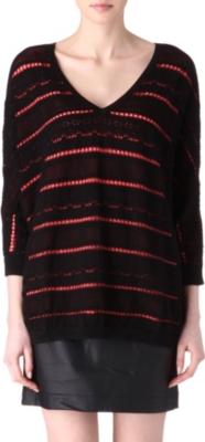 SANDRO Stop pointelle jumper