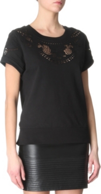 SANDRO Tentant crochet t-shirt