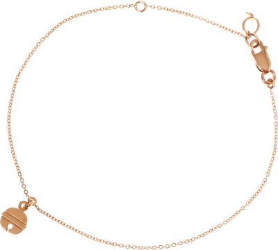 QEELIN Petite Ling Long 18ct rose gold charm bracelet