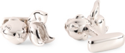 QEELIN Qin qin sterling silver cufflinks