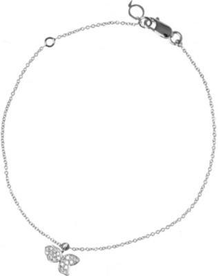 QEELIN Petite Qin Qin 18ct white gold diamond charm bracelet
