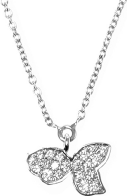 QEELIN Petite Qin Qin 18ct white gold diamond necklace