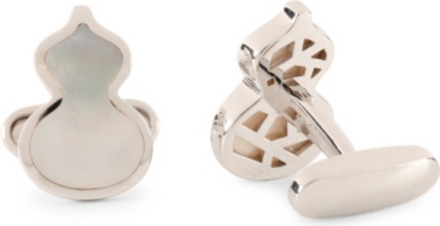 QEELIN Wulu cufflinks in white gold