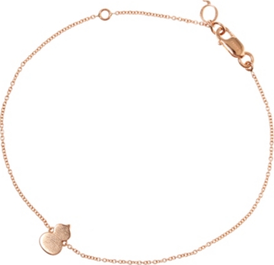 QEELIN Petite Wulu 18ct rose gold charm bracelet