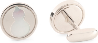 QEELIN Wulu yin yang cufflinks in silver