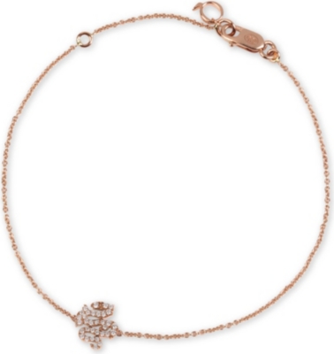 QEELIN Petite 18ct rose-gold dragon charm bracelet