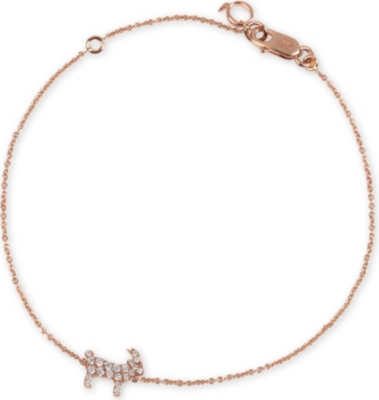 QEELIN Petite 18ct rose-gold goat charm bracelet
