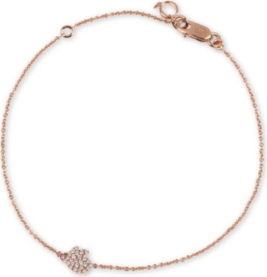QEELIN Petite 18ct rose-gold rabbit charm bracelet