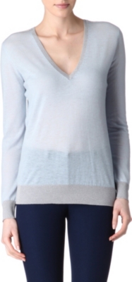 JOSEPH Lurex and cashmere jumper