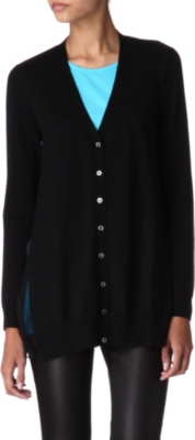 JOSEPH Sheer-back merino cardigan