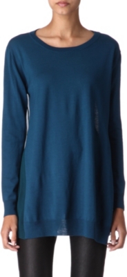 JOSEPH Sheer-back merino jumper