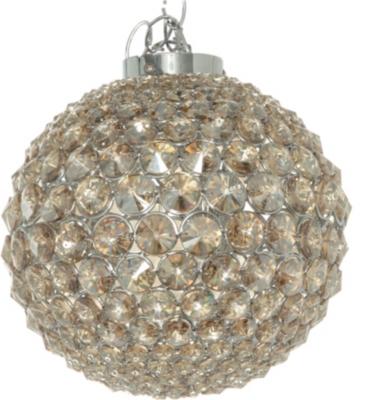 LIGHT SHOP Champagne crystal ball flush ceiling light
