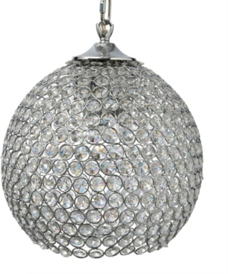 LIGHT SHOP Gardner medium crystal ball pendant light