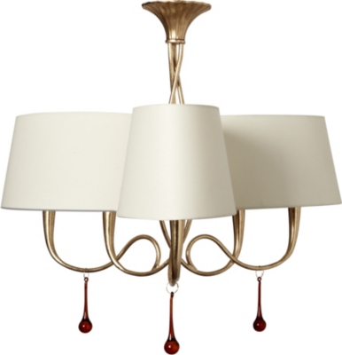 LIGHT SHOP Paula three arm chandelier