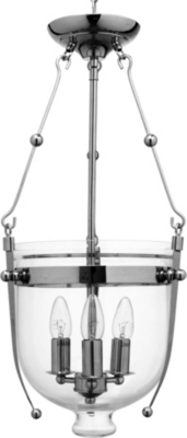 LIGHT SHOP Roberto glass bowl three light lantern