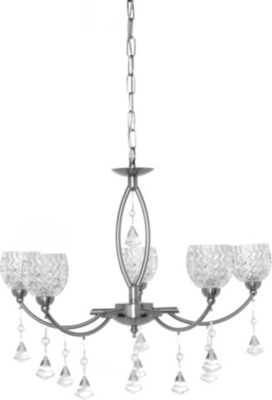 LIGHT SHOP Sherry five light crystal pendant light