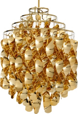 VERPAN Spiral pendant light gold