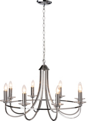 LIGHT SHOP Swing chandelier light chrome