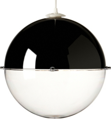 LIGHT SHOP Venus ball pendant light black