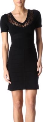 FRENCH CONNECTION Dani lace-trim dress