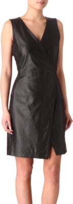 FRENCH CONNECTION Leather dress