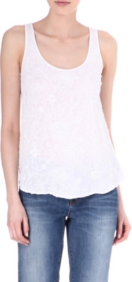 FRENCH CONNECTION Cynthia embroidery vest top
