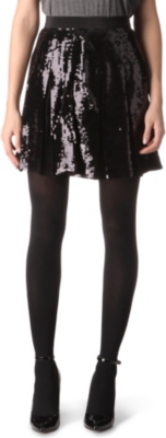 FRENCH CONNECTION Glacier sequinned skirt