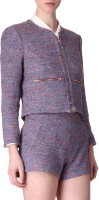 FRENCH CONNECTION Rainbow tweed jacket