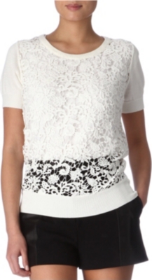 FRENCH CONNECTION Lover Boy crochet jumper
