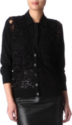 FRENCH CONNECTION Lover Boy crochet cardigan