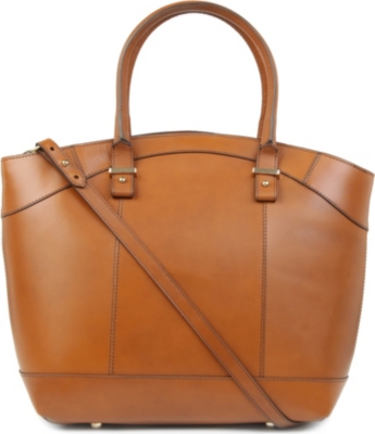 FRENCH CONNECTION Leather bucket tote