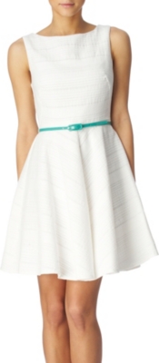 OASIS Fit and flare dress (White