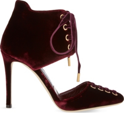 jimmy choo velvet booties