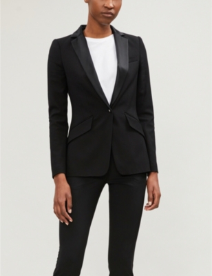 Satin Tuxedo Blazer