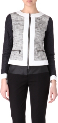 KAREN MILLEN Quilted tweed jacket